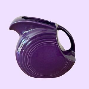 Fiesta Plum Large Disk Pitcher